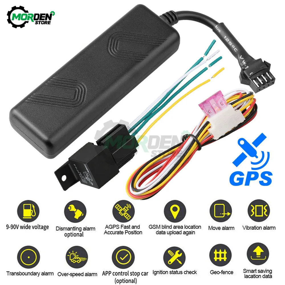 Mini GPS Tracker Car Motorcycle Builtin Battery CJ720 Tracker Auto LK720 GPS GSM Locator Tracking Shock Alarm + Relay