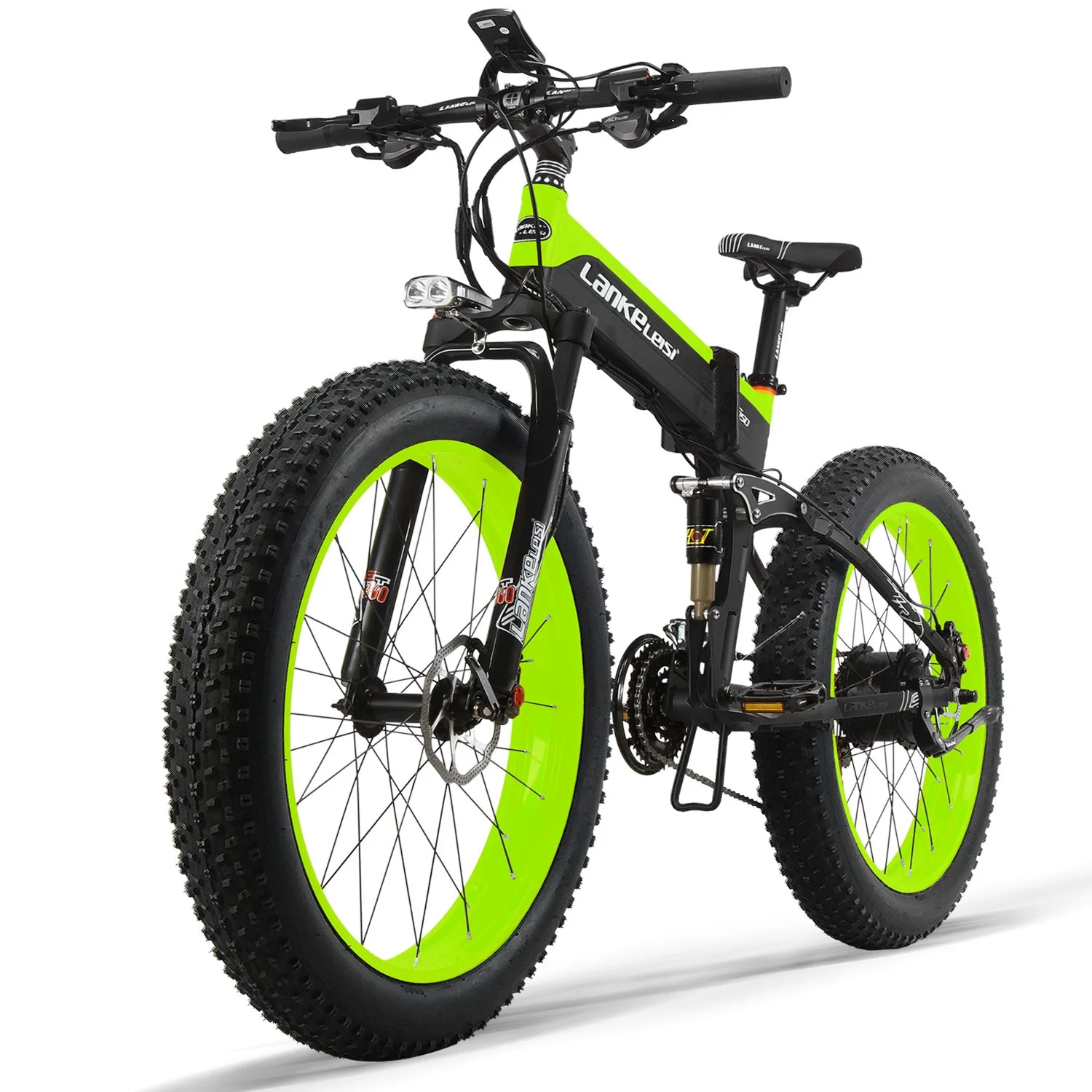 Bestellen Hohe Qualität 26x 4,0 Zoll Fett Reifen Elektrische Bike Fahrrad 1000W Fett Reifen Klapp E-bike Mit 48V 14,5 AH Panasonic Lithium-Batterie