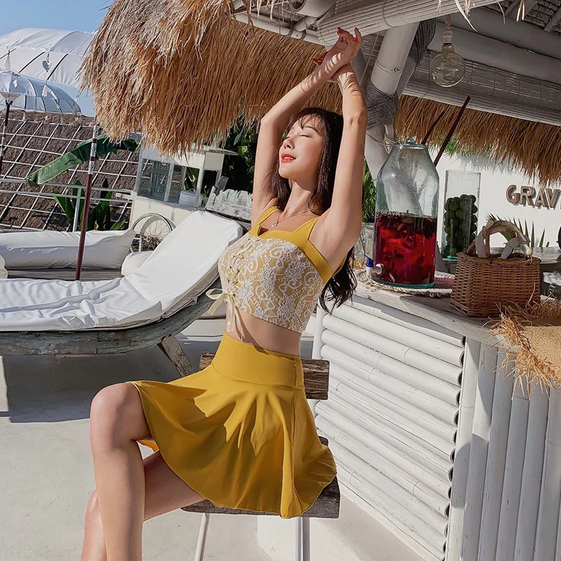 Танкини женский купальник из двух частей бикини девушка пуш ап раздельный