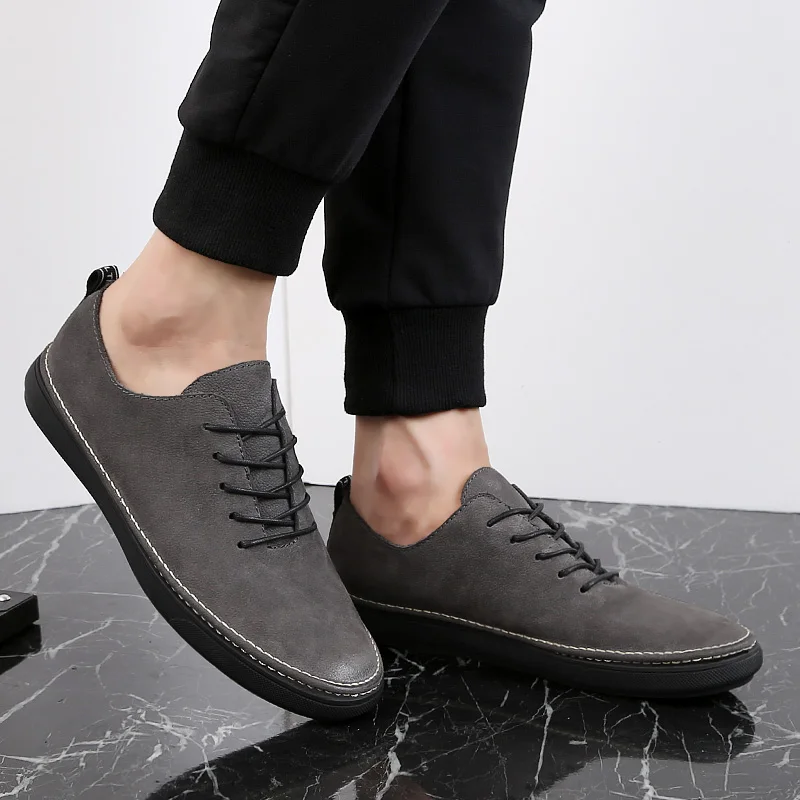 Matte Cowhide High Quality Men Dress Shoes Leather Fashion Working Comfortable Formal Drop Ship % | Обувь