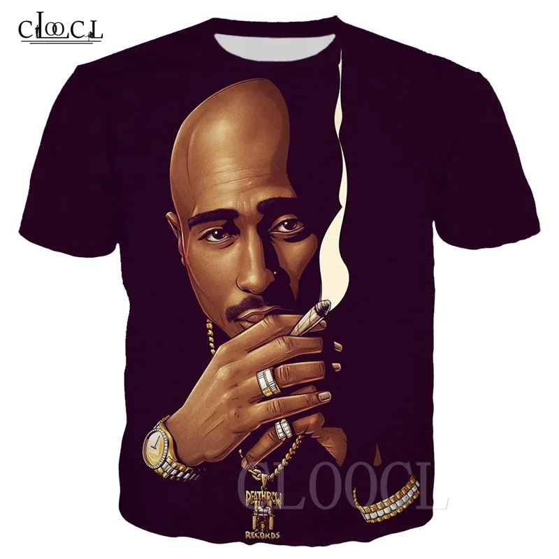 Для телефона с изображением Тупака Амару Шакура футболки 3D в стиле хип хоп