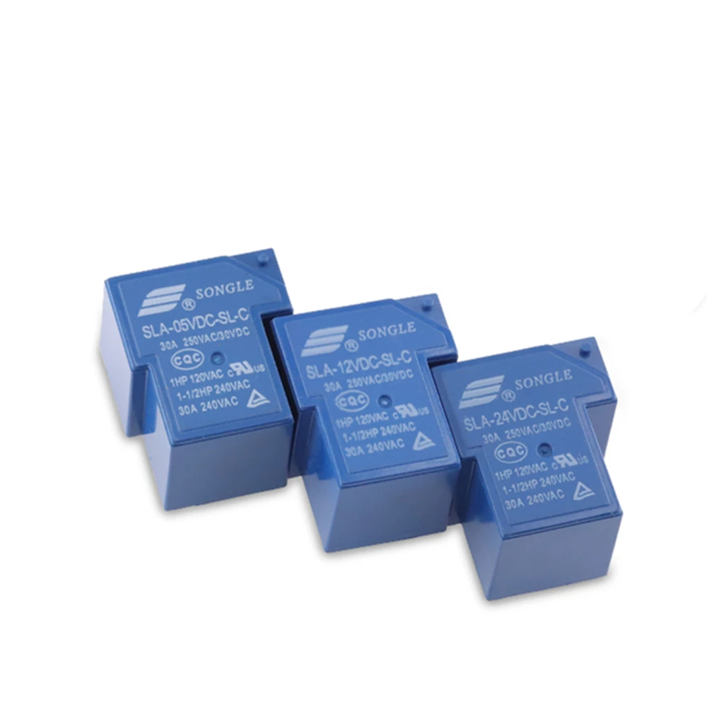 25 шт./лот силовые реле SLA-05VDC 12VDC 24VDC-SL-C 5V 12V 24V 30A 6PIN T90