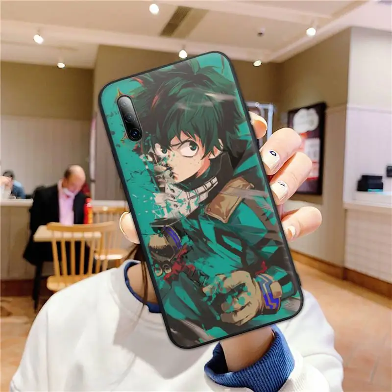 

Hot Anime My Hero Academia Silicone Phone Case for honor 7A 8x 8s 9x 10i 20s 20lite 30pro PLAY cover
