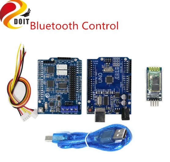 SZDOIT Wifi/Bluetooth/ручка управления 8DOF металлическая рука робота с захватом+ умный Танк шасси комплект Роботизированная платформа сервопривод для Arduino