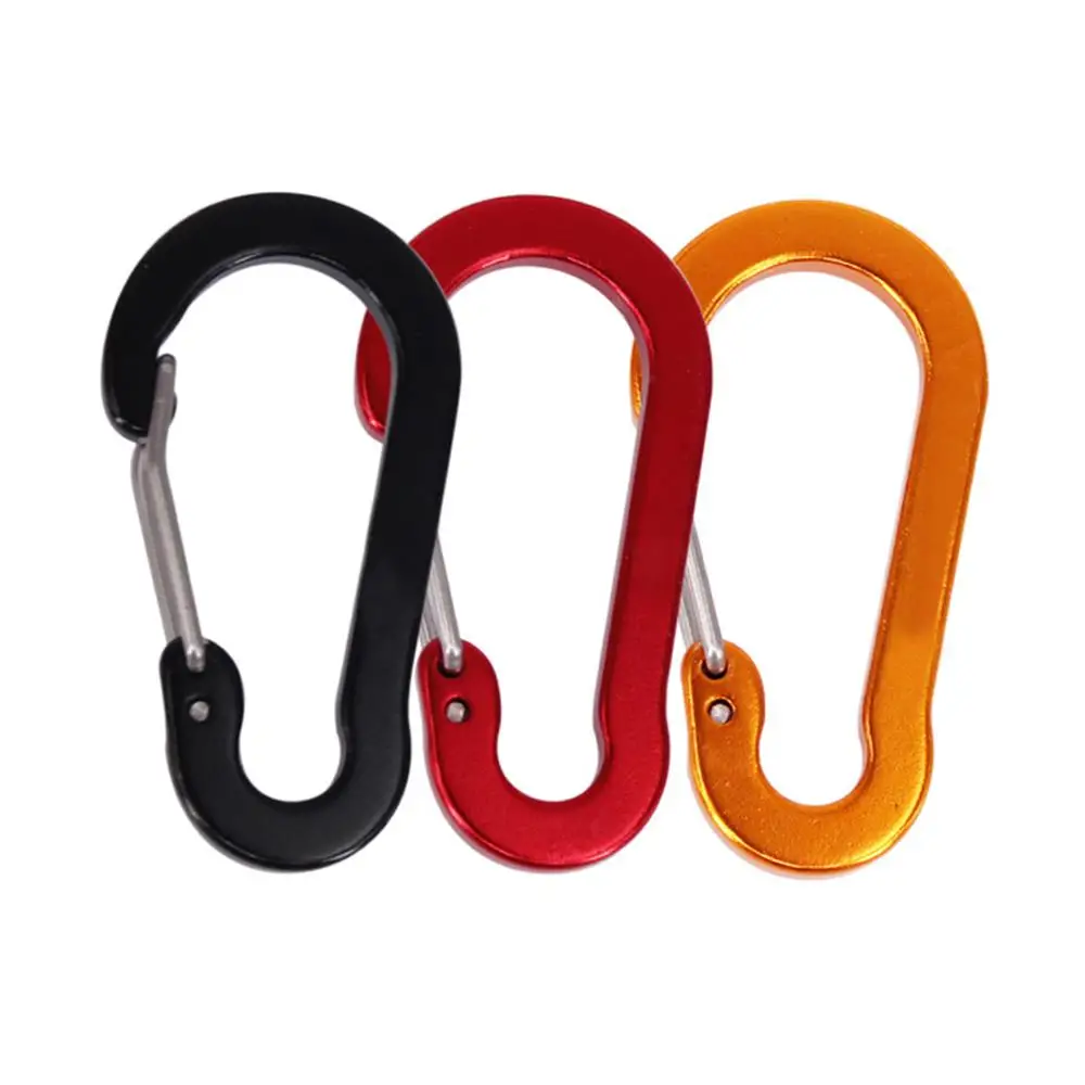 

Climbing Buckle Fishing Camping Link Aluminum Alloy Carabiner Climbing Snap Clip Keychain Hook Portable 1pcs Mini Outdoor