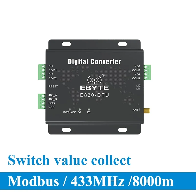 E830-DTU(2R2-433L) 433 МГц переключатель Modbus RTU акция 2 канала 30 дБм беспроводные