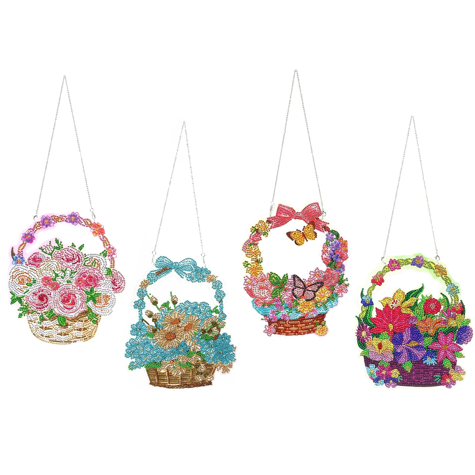 

Diamond Painting Flower Basket for Adults Diamond Embroidery Kit Cross Stitch DIY Wall Decoration Paint By Number Kits