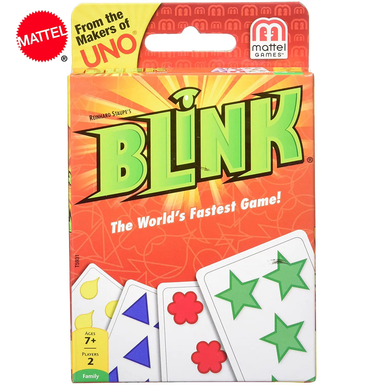 Mattel Games Подлинная UNO: Blink uno карточная игра семейная Веселая конфетная игральные