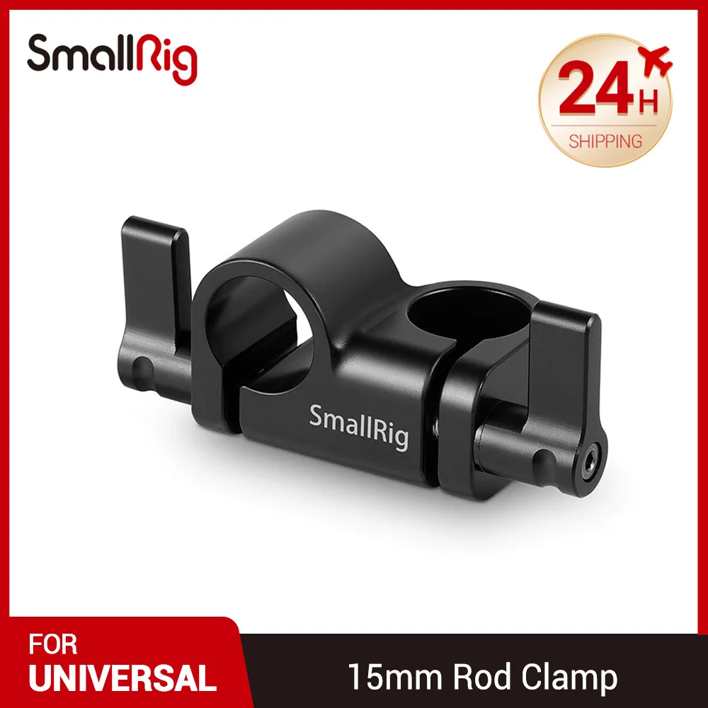 

SmallRig DSLR Camera Rig Rail Block 90 Degree 15mm Rod Clamp DIY Mounting Quick Attachment and Release 2069
