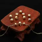 Бусины из меди и силикона с большим отверстием, регулируемые бусины с отверстием внутри для самостоятельного изготовления браслетов, ожерелий, ювелирных изделий, 10 шт.