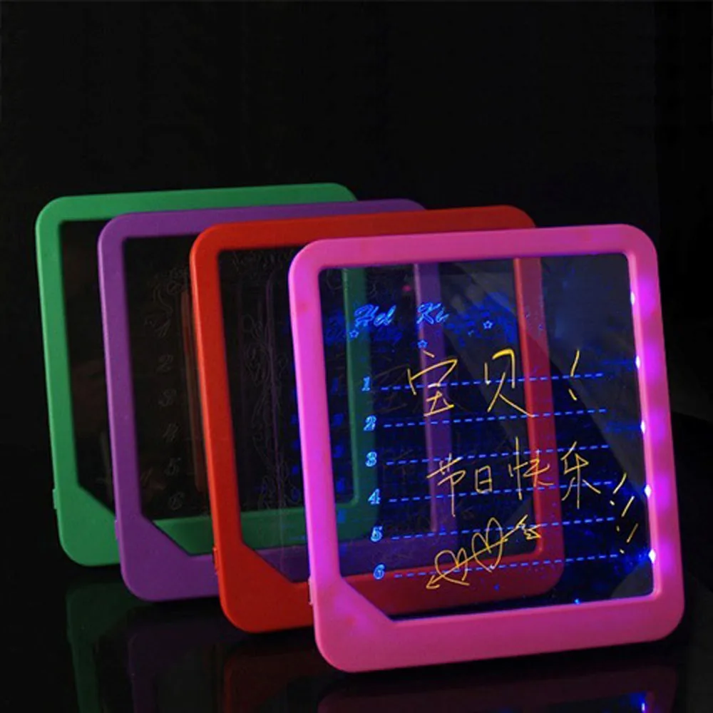 Детская письменная доска акриловая панель светодиодной лампы для рисования и