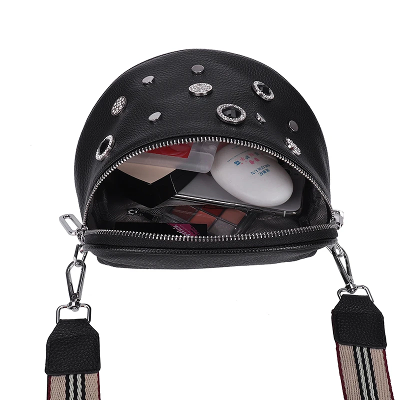 

Luxury Genuine Leather Diamonds Handbags New 2021 Designer Fashion Cowhide One Shoulder Handbag Diagonal Multi-Purpose Chest Bag