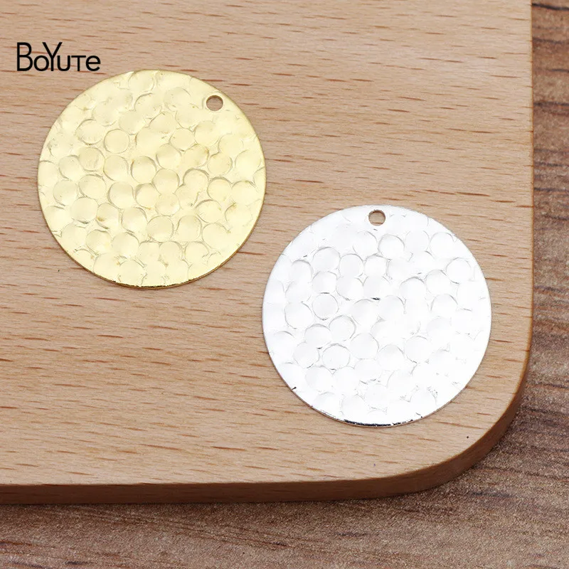 

BoYuTe Wholesale (100 Pieces/Lot) Metal Brass Stamping 20MM Round Floating Charms Diy Hand Made Jewelry Making Materials