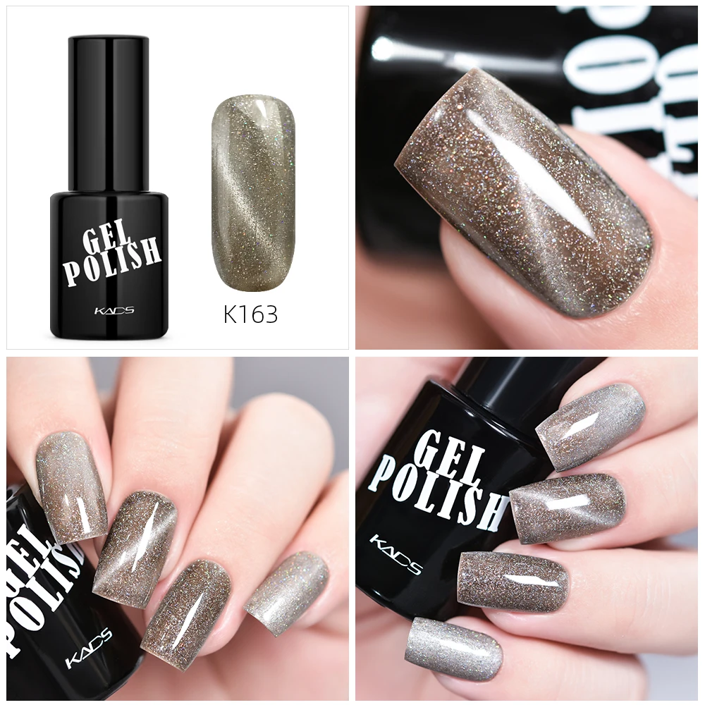 KADS Laser Cat Eye Nail Gel Polish UV LED Lamp Soak Off 9.5ML Lacquer Magnetic For Manicure Art Glue | Красота и здоровье