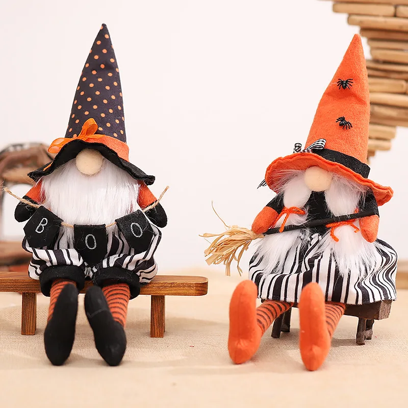

Christmas 2021 Faceless Doll with Broom/banner Christmas Decorations Home Ornament Xmas Happy New Year Noel Navidad Gift Decor