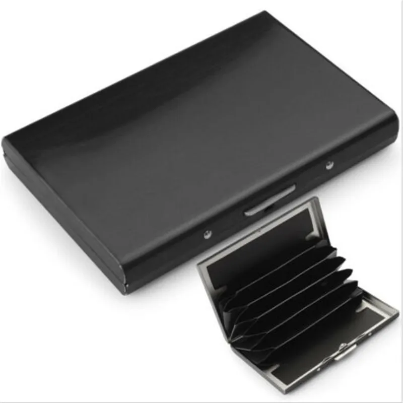 

Credit Card ID Holder Slim Money Travel Wallet Men Stainless Steel RFID Blocking