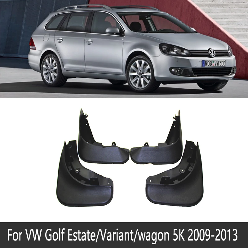 2009-2013 MK6 Брызговик для VW Golf 6 7 MK6 MK7 Estate vagon вариант 2009~ Брызговики аксессуары 2010 - Название цвета: 2009-2013 MK6