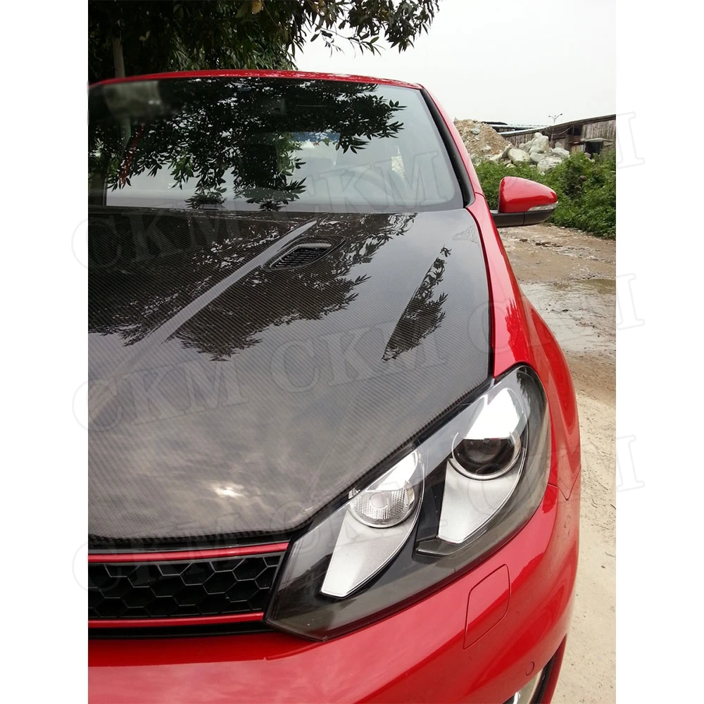 Углеродное волокно передняя крышка капота двигателя багажника для Volkswagen VW Golf 6 VI