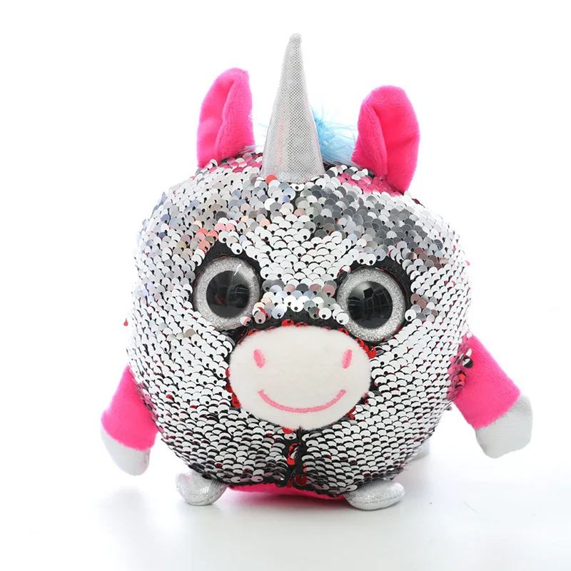 Новая модная подушка с пайетками Единорог кактус Сова плюшевая мультяшная