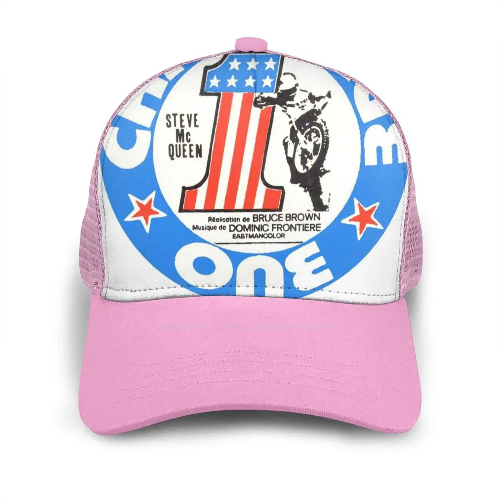 

Vintage Challenge One Steve Mc Queen Decal Baseball Hat For Outdoor Sports Cap Vintage Steve Mc Queen Rare Motor Motorcycle