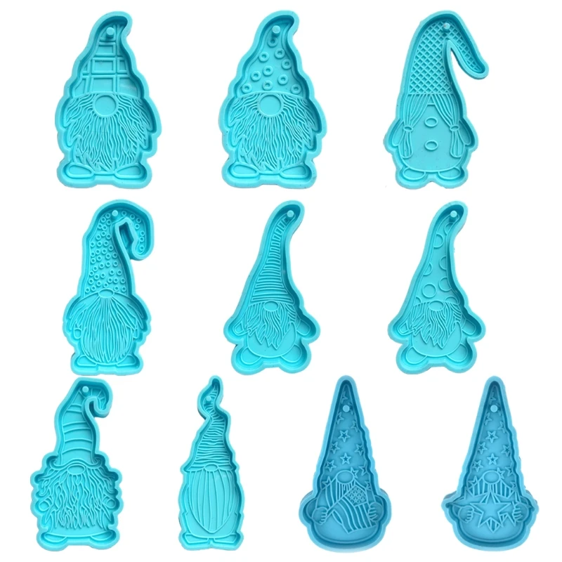 

Dwarf Doll Shaped Keychain Epoxy Resin Mold Earrings Pendant Silicone Mould DIY Crafts Jewelry Necklace Casting Tools