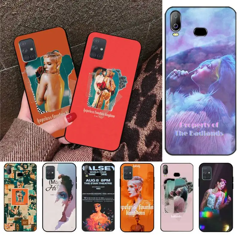 Halsey безнадежно фонтан база для телефона чехол с отверстием экрана Samsung Galaxy A01 A11 A31