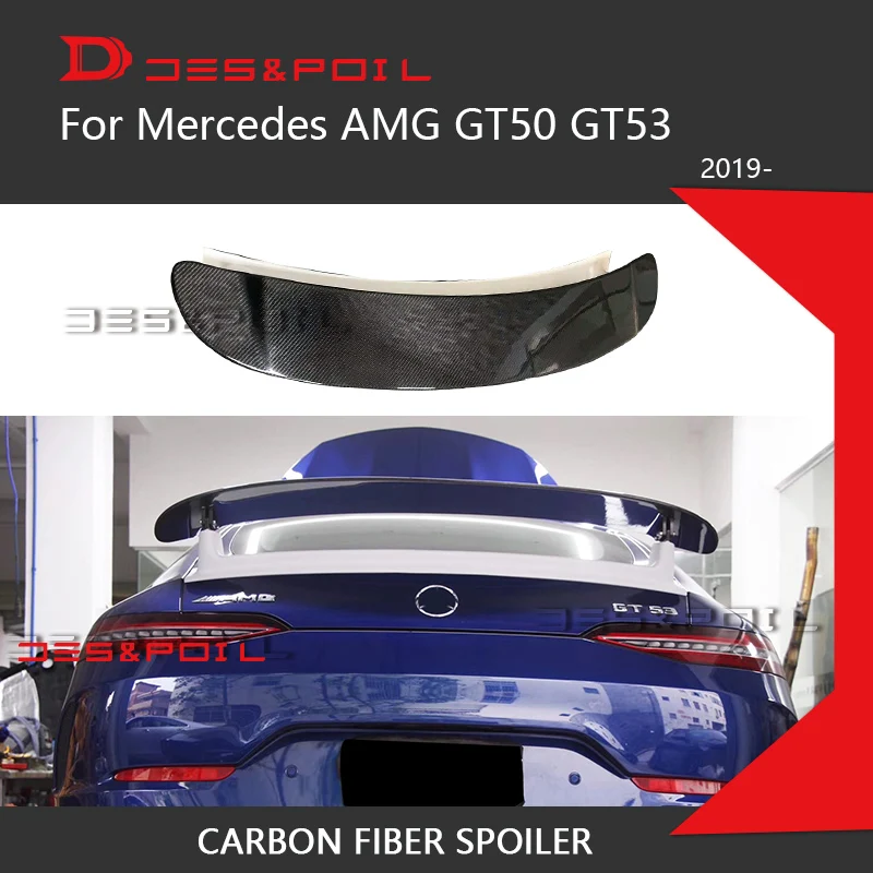 GT50 GT53 спойлер из настоящего углеродного волокна GT63 S Style для Mercedes AMG GT заднего
