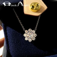 black angel 2021 inset bright luxury zircon sunflower necklace same earrings ring wedding jewelry set for women engagement gift