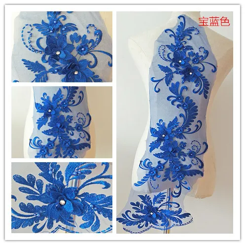 3 шт./компл. разноцветные ручные бусины 3D Цветочная аппликация головной убор