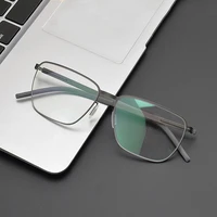 handmade screwless square glasses frame men women optical myopia prescription unisex eyeglasses lightweight luxury brand eyewear