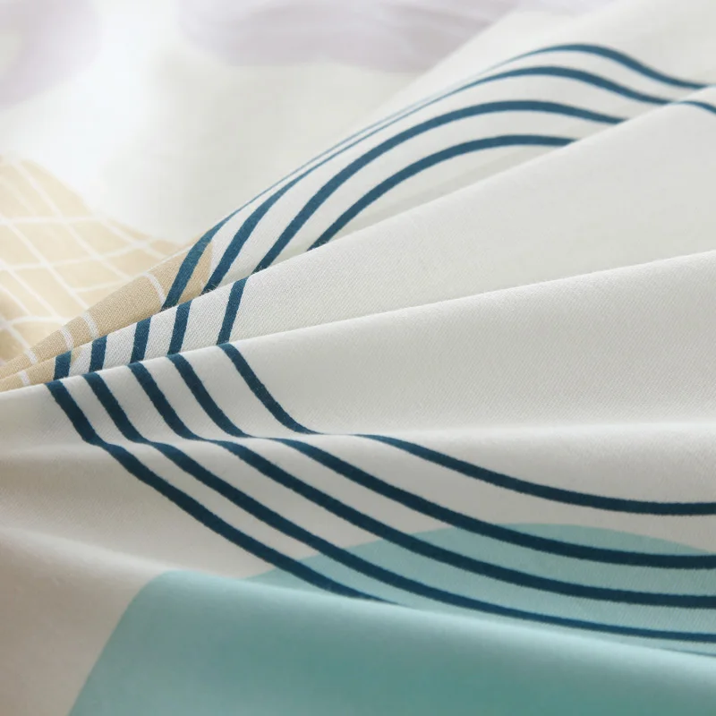 Новый модный мультяшный хлопковый синий желтый красный пододеяльник одеяло