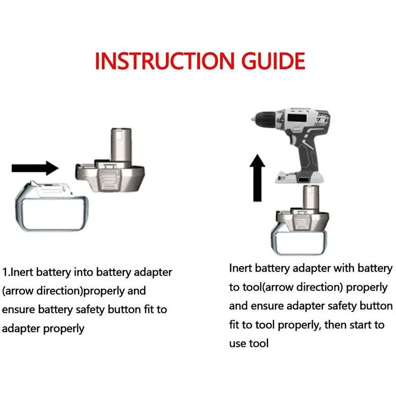 

MT20RNL Battery Convertor Adapter for Makita 18V Li-Ion Battery Used Convert for Roybi 18V Tool Battery