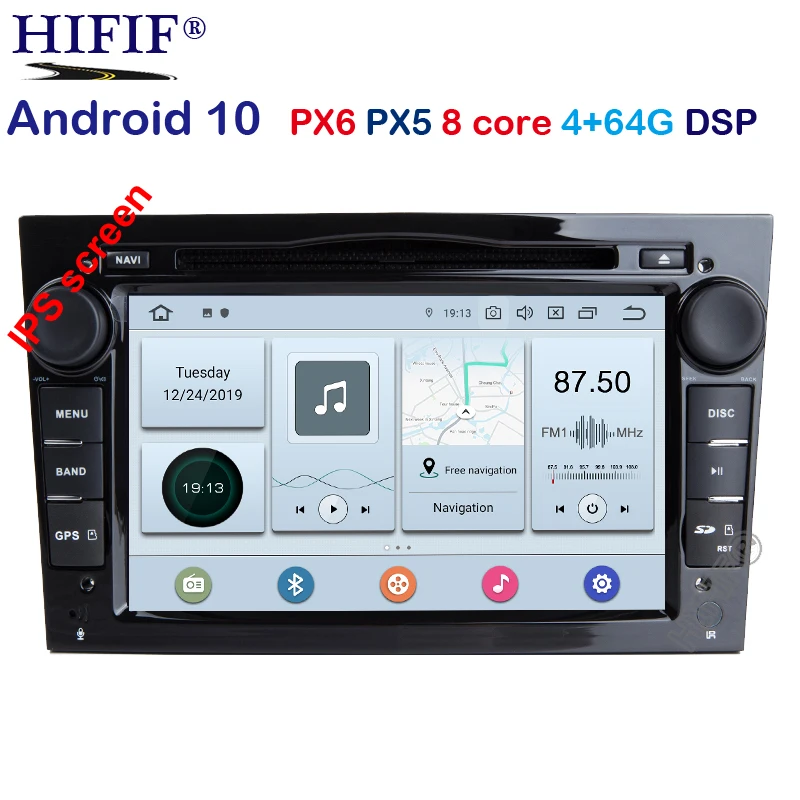 PX6 DSP Android 10 4G 2 din Автомобильный GPS для Opel Vauxhall Astra H G J Vectra Antara Zafira Corsa Vivaro Meriva Veda dvd
