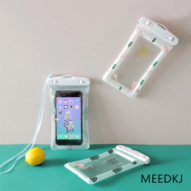 

Mobile phone waterproof bag waterproof sleeve hot spring touch screen airbag diving sleeve swimming diving surfing beach