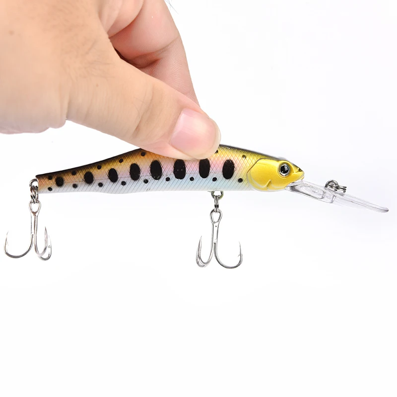 

12 см 13,4 г приманка для рыбалки гольян медленно тонущий кренкабис крючок для воблера жесткая приманка 1 #