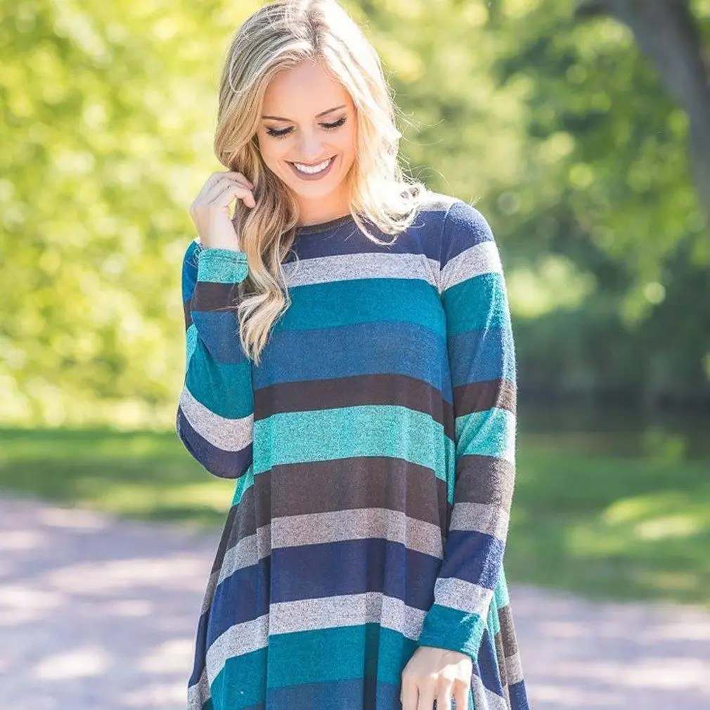 Женские свободные повседневные топы с длинным рукавом размера плюс футболка