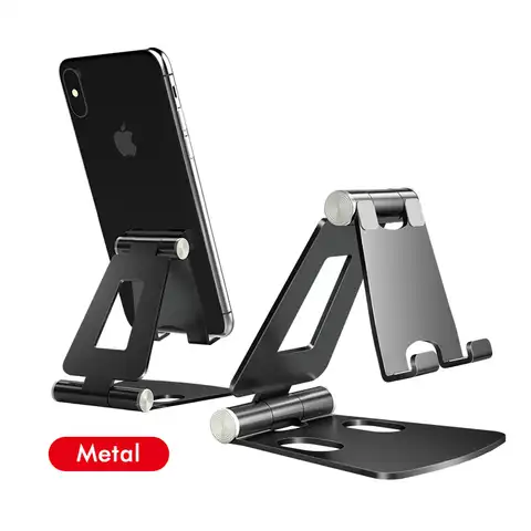 Держатель для телефона Подставка для iPhone 12 11 Pro Max Xiaomi mi 10 металлический держатель для телефона Складная подставка для телефона для iPhone 7 8 X XS