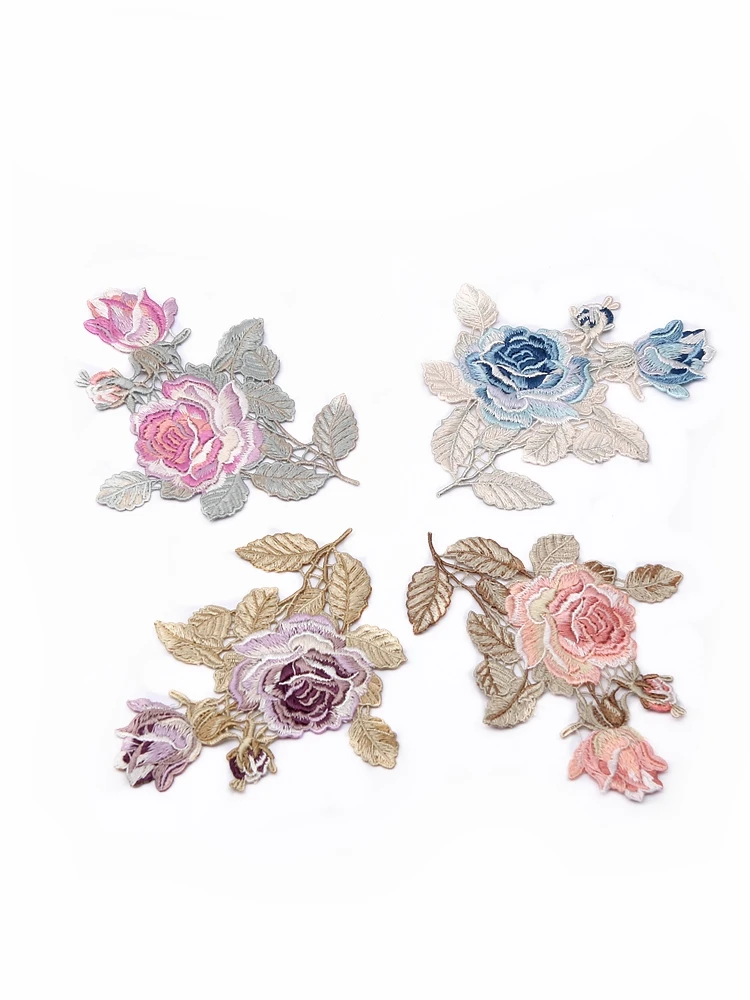 Размер MLAEY 13 5*10 5 см вышитая кружевная аппликация из полиэстера нашивка отделка