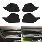 Для Mitsubishi Outlander 2014 2015 2016 2017 2018 4 шт. интерьер автомобиля мягкая микрофибра кожаная Дверная панель подлокотник крышка Декор
