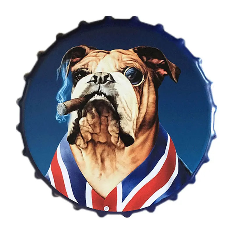 Креативная металлическая крышка для пивных бутылок в стиле ретро декоративные