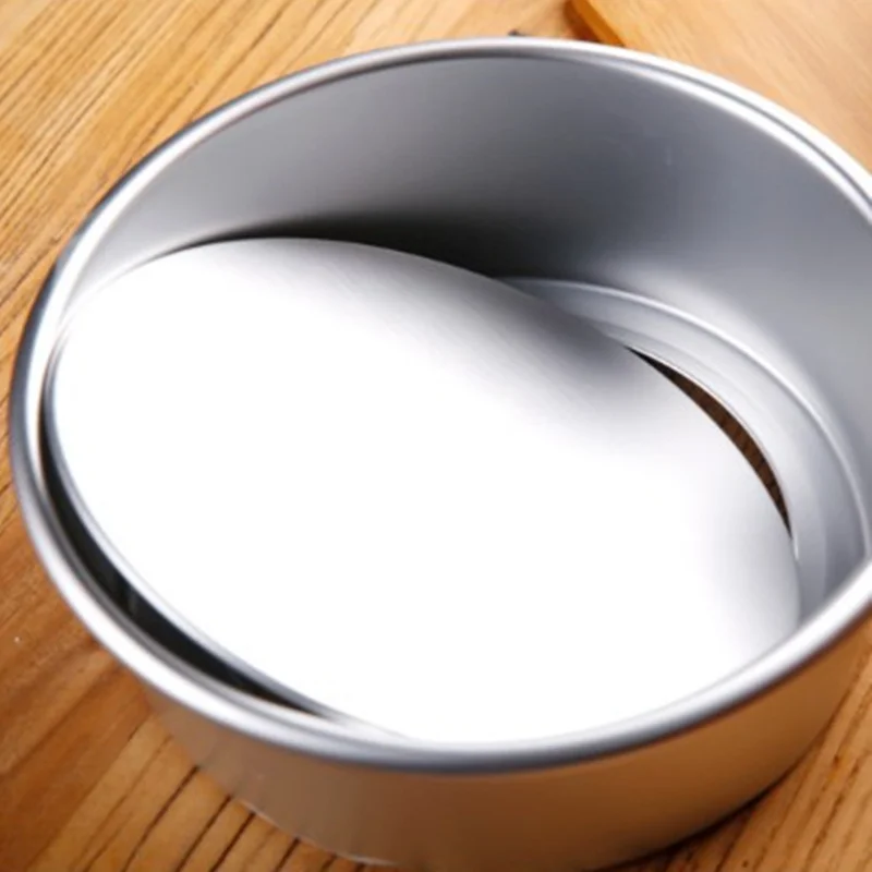 

4 Inch Round Cake Pan Set With Removable Bottom Aluminum Alloy Chiffon Cake Mold/Mould Set 3 Tier Round Cakes Tins