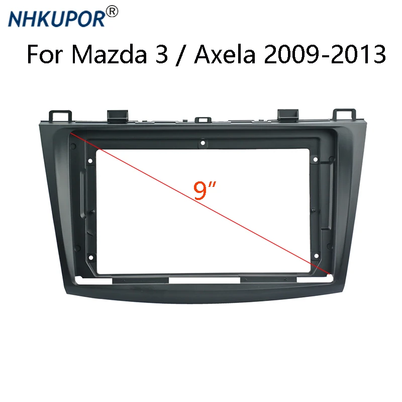 

Автомобильный радиоприемник панель автомагнитола приборной 2 Din 9 дюймов для Mazda3 Axela 2009-2013, комплект панели стерео держатель центральной кон...