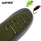 Крючок для вязания мух, 50 шт., для влажной Нимфы, для ловли форели нахлыстом, Размер 10, 12, 14, 16, 18, 20, острый крючок для ловли мух