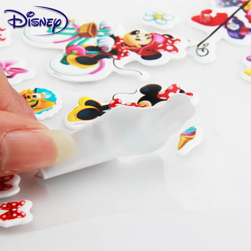 Детские стикеры Disney пазл с Микки и Минни наклейки ручной работы для детей книг
