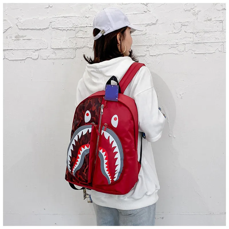 

Popular Shark Backpack Fashion Oxford Sport Backpacks Travel Backpack For Boys Girls Leisure Women Backpack New Style Backpack