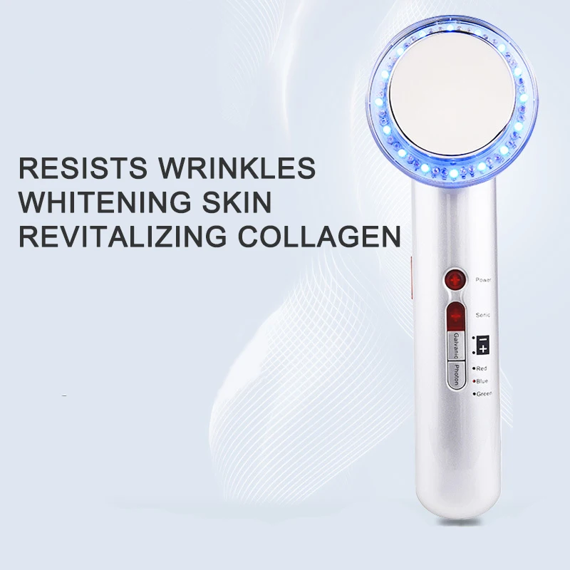 EMS 7 в 1 ультразвуковой аппарат фотоионного электронный массажер улучшает