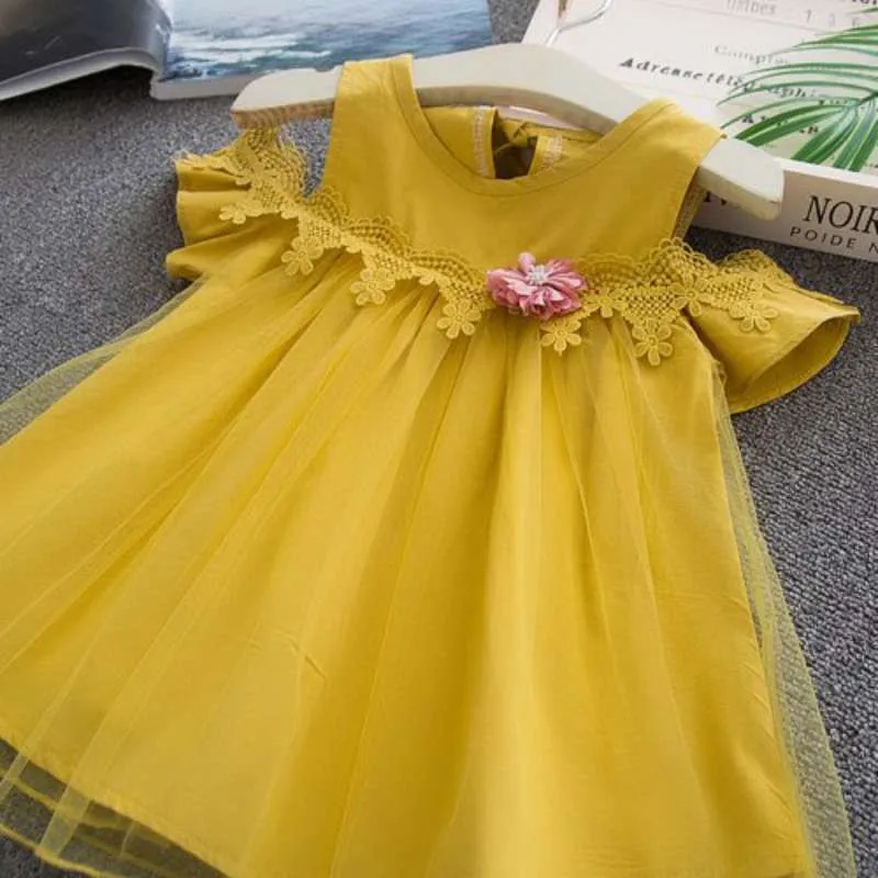 

Baby Girls Dress Summer Cute Cartoon Baby Princess Birthday Party Dresses Costume Toddler Infant Kids Clothing 2021