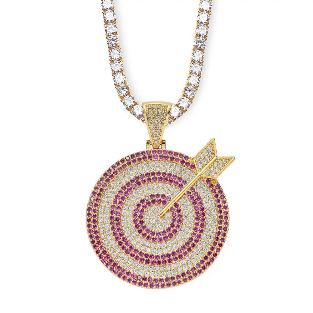 Новинка высококачественные латунные подвески в стиле хип хоп с кубическим