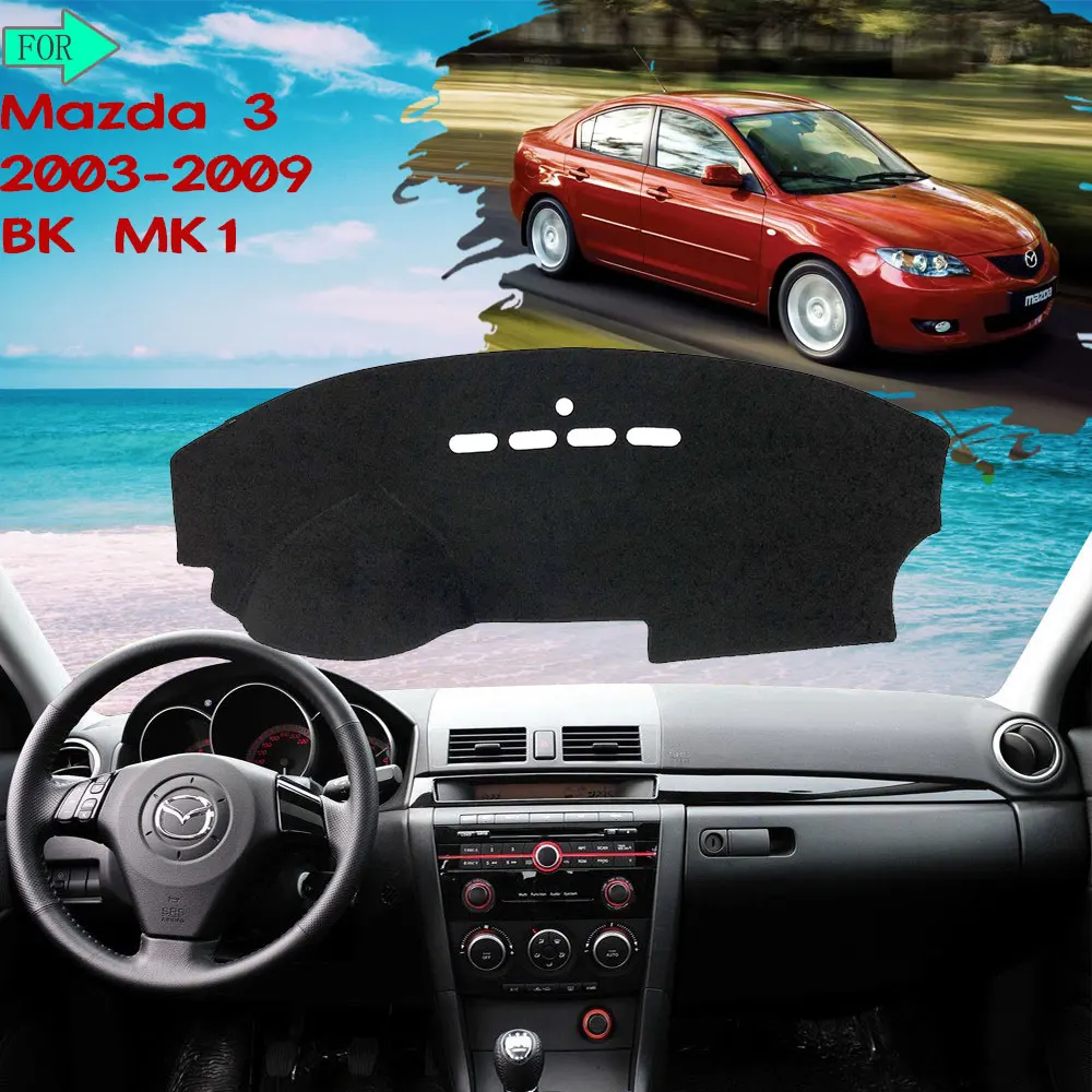 

Dashboard Cover Protective Avoid Light Carpet for Mazda 3 BK 2003 2004 2005 2006 2007 2008 2009 Sunshade Carpet Car Accessories