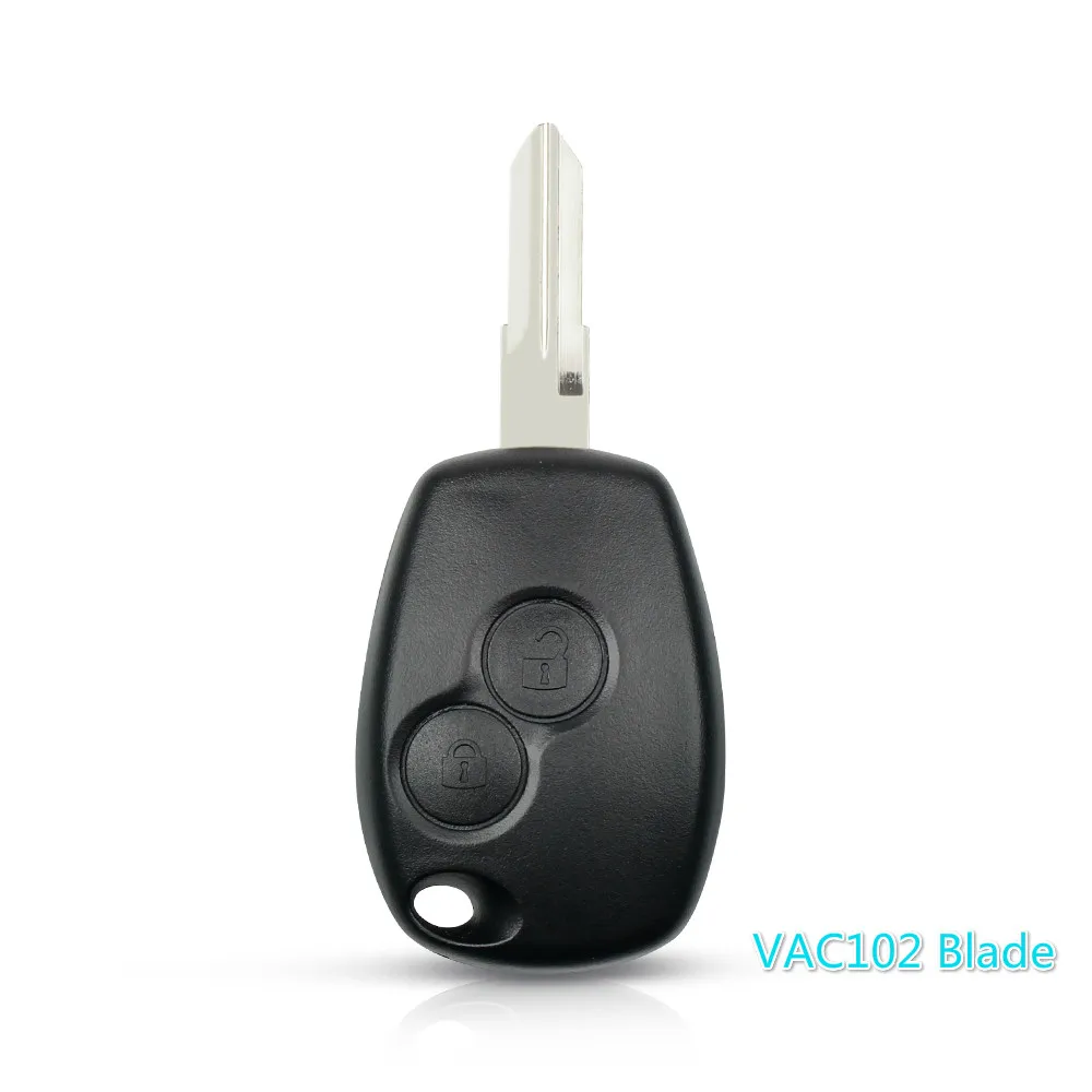 VAC102 Blade KEYYOU 2 кнопки корпус автомобильного ключа дистанционного управления чехол для Renault Megan модус Клио 3 Kangoo Twingo Logan Sandero Duster для Nissan Almera - Цвет: VAC102 Blade